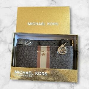 Michael Kors Brown Adjustable Belt Bag